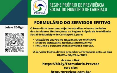 Formulário do Servidor Efetivo