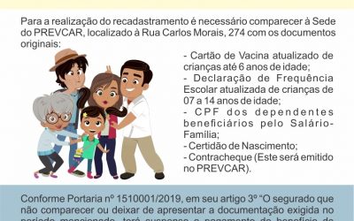 Recadastramento do Salário-Família