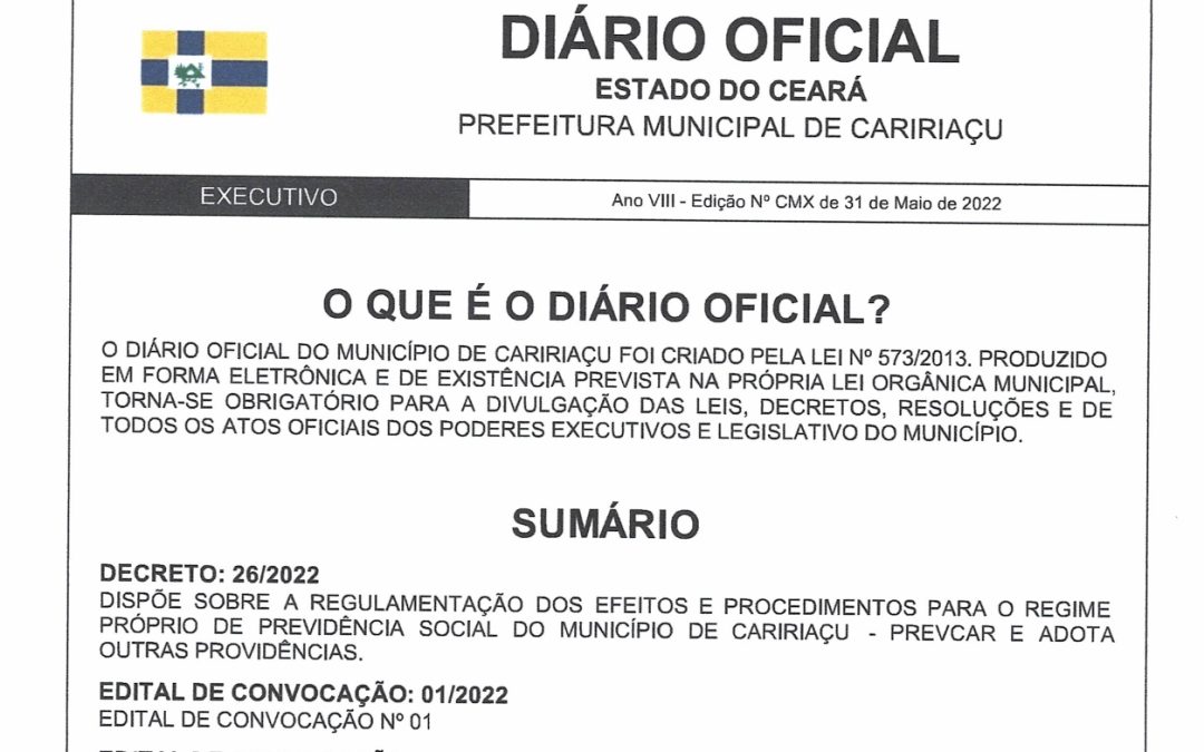 Diário Oficial do Município – 31/05/2022