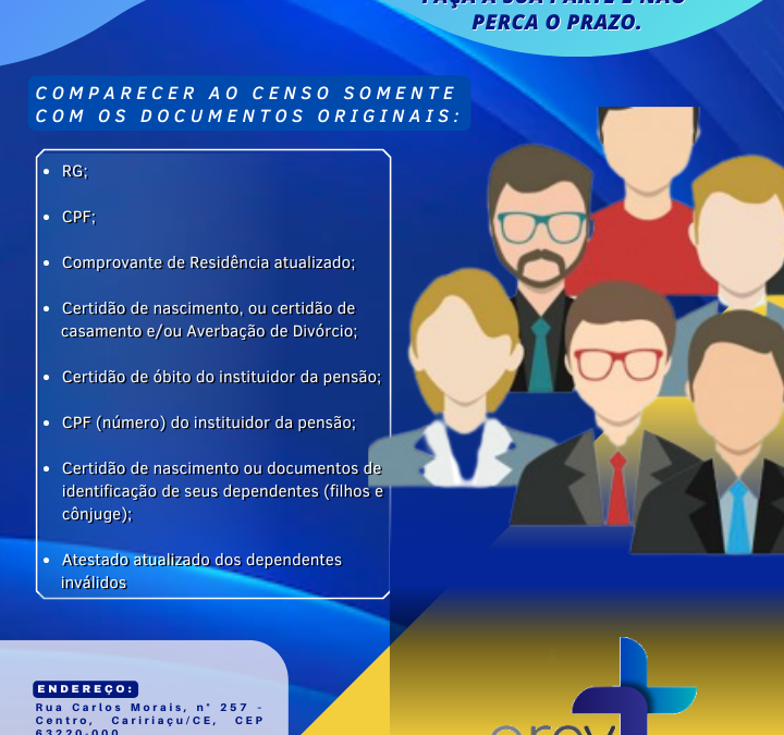 Censo Aposentados e Pensionistas – 2022