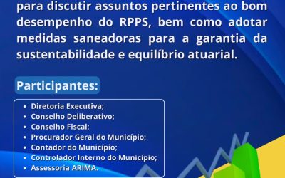 PREVCAR se reuniu no dia 23/03/2023 com a Administração Municipal e Conselheiros para discutir assuntos pertinentes ao bom desempenhos do RPPS.