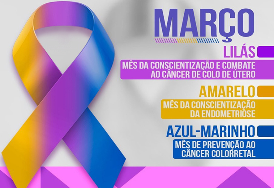 Março Amarelo, Azul-Marinho e Lilás